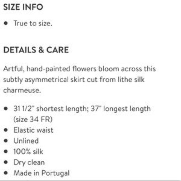 Christian Wijnants Silk Hand Painted Floral Skirt - Picture 10 of 12